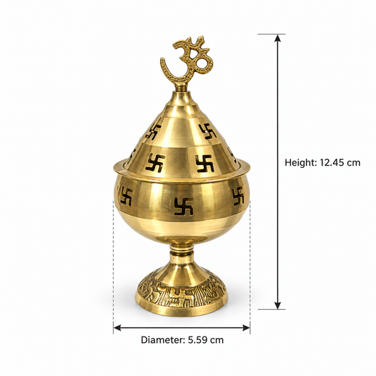 Akhand Diya for Puja in Brass (1 Pc)