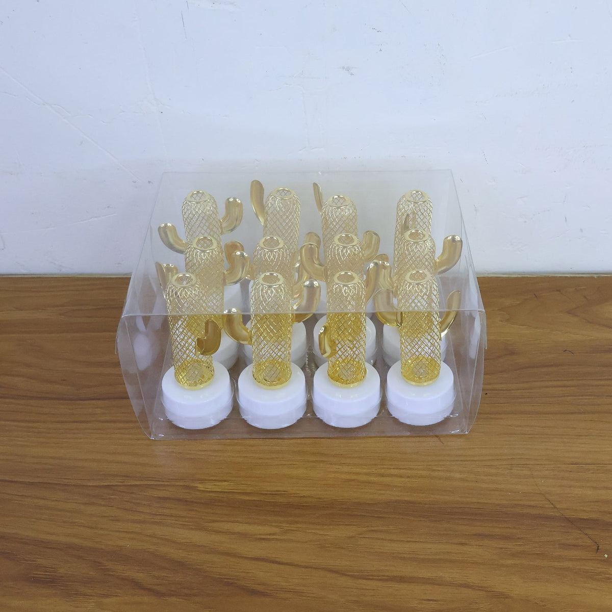 Decorative Cactus Shaped Flameless LED Candles (12 Pc)