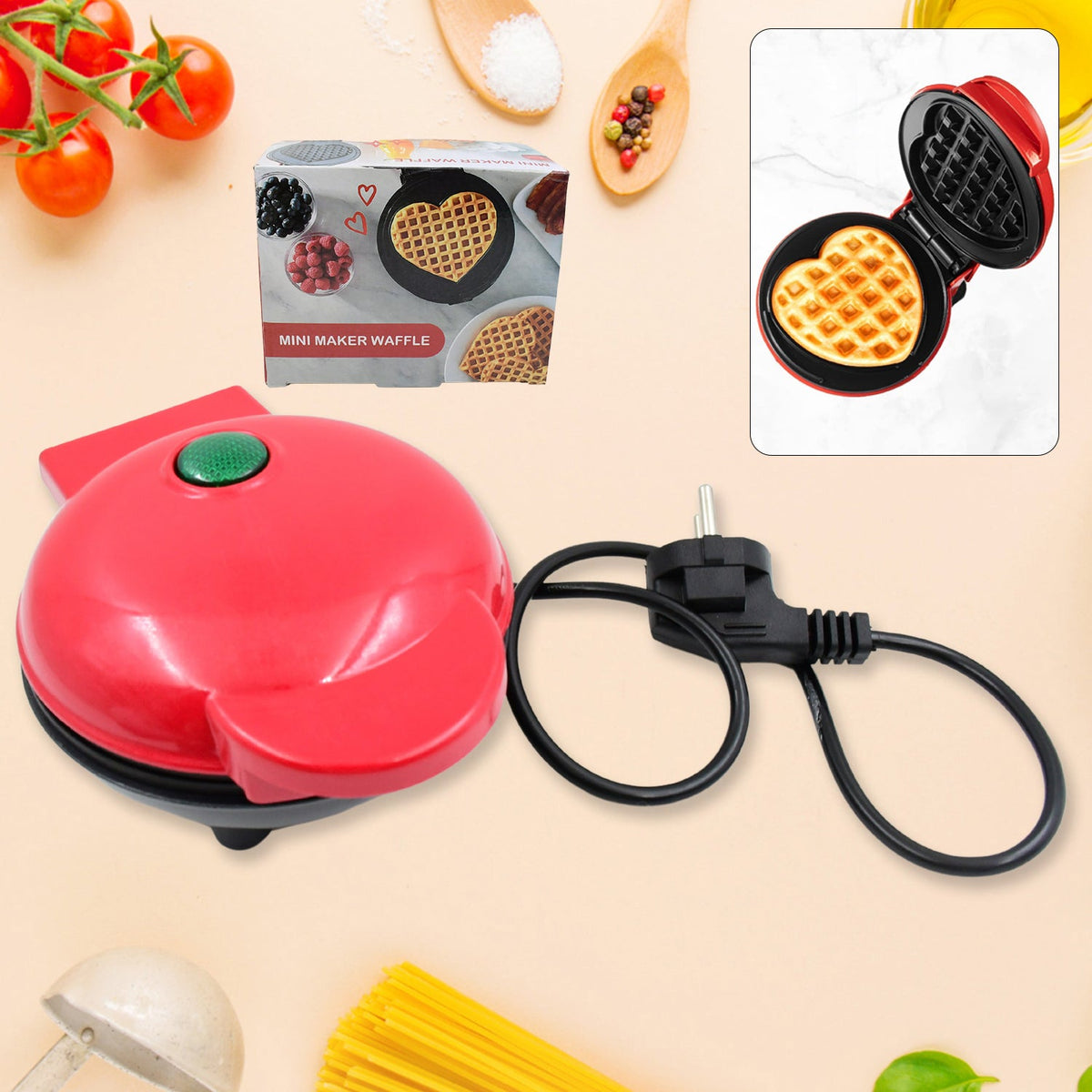 Mini Waffle Maker Machine