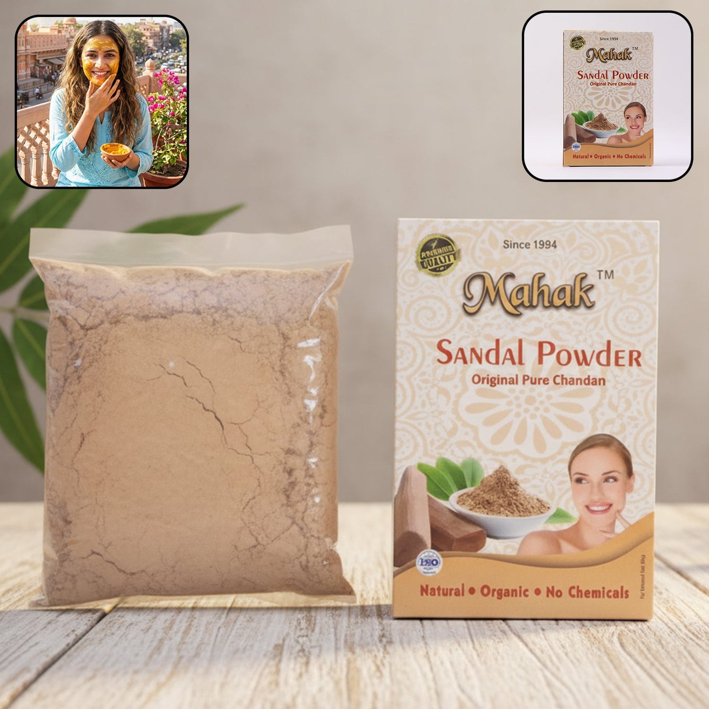 Natural Sandal Powder for Traditional Skincare 50Gm