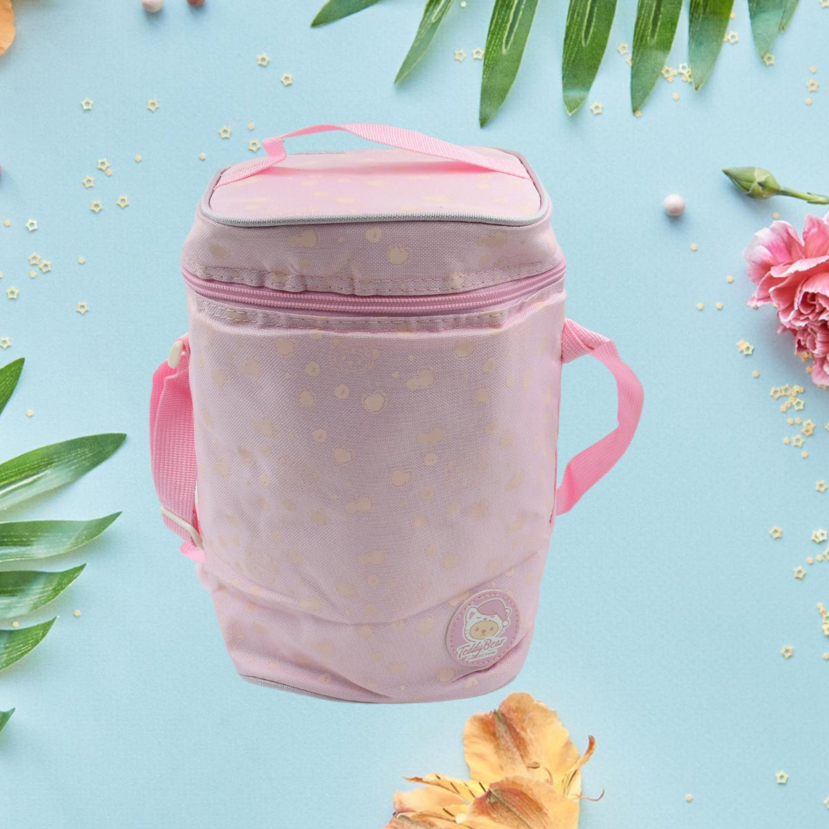 Cute Animal Zip Lunch Bag with Adjustable Strap