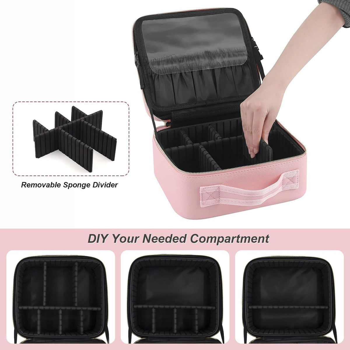 Premium LED Light Makeup Organizer Box (1 Pc / Mix Color)