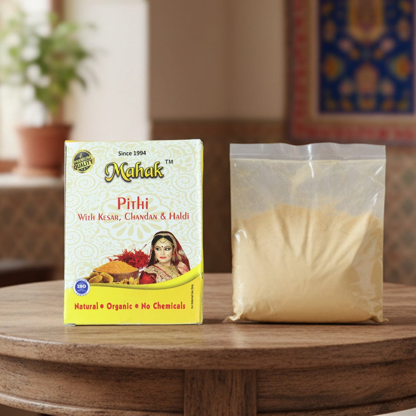Traditional Face and Body Mahak Pithi 40 Gm | Ubtan (Pack of 2)