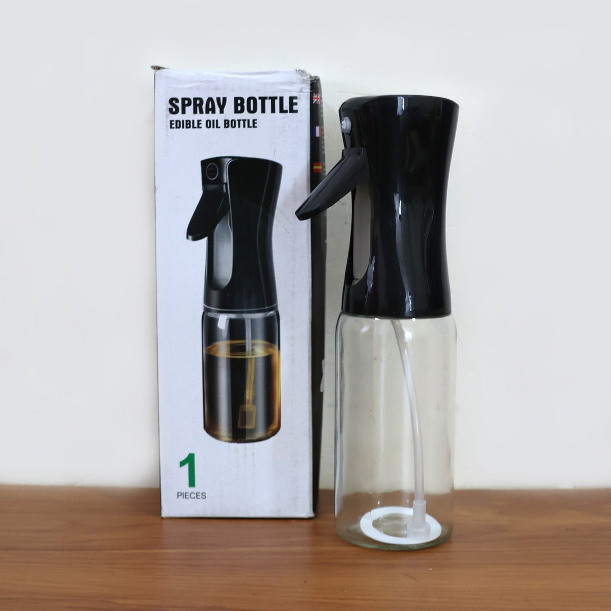 Glass Premium Oil Spray Bottle - (300 Ml Approx / 2 Pc)