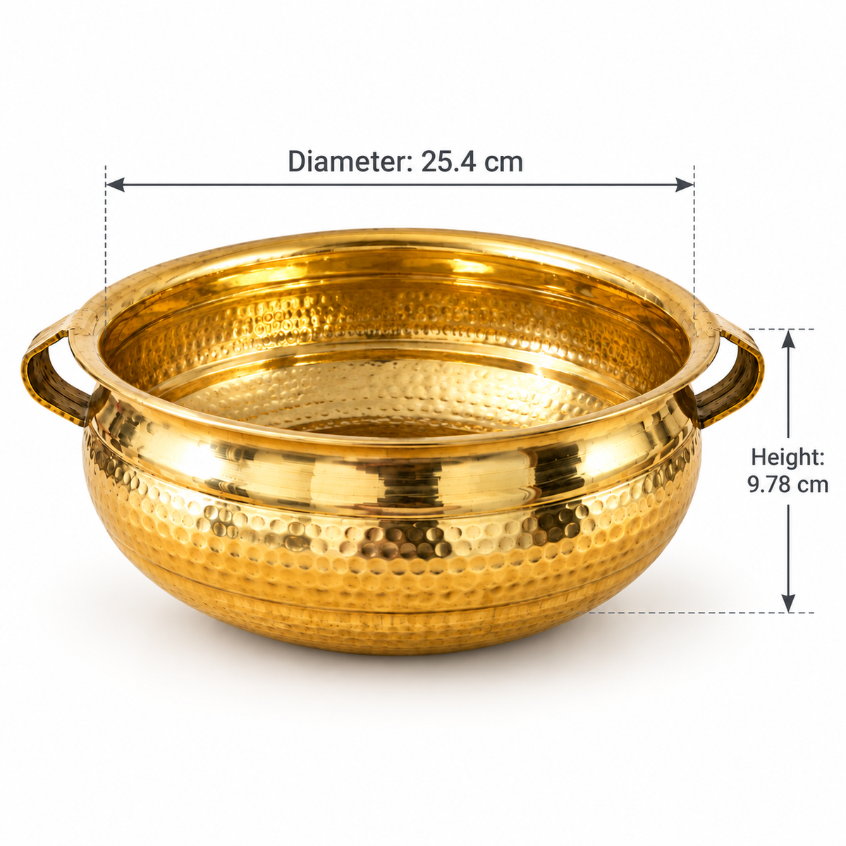 Premium Brass Urli 010- Traditional Decorative Bowl