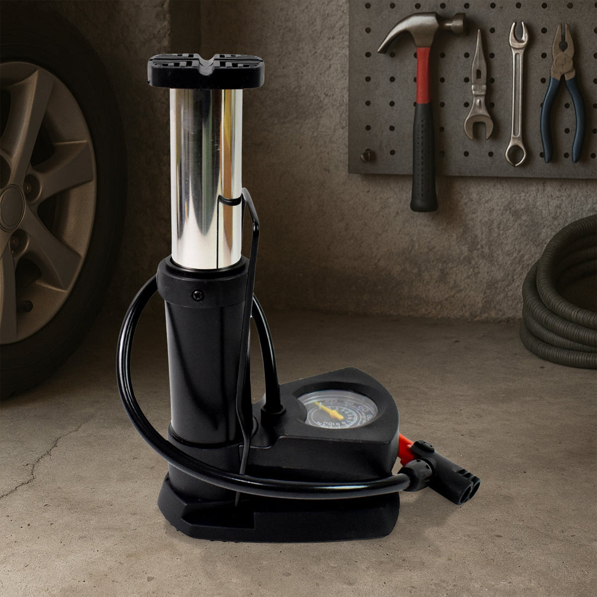 Portable Mini Bike Pump / Cycle Pump Foot (1 Pc)