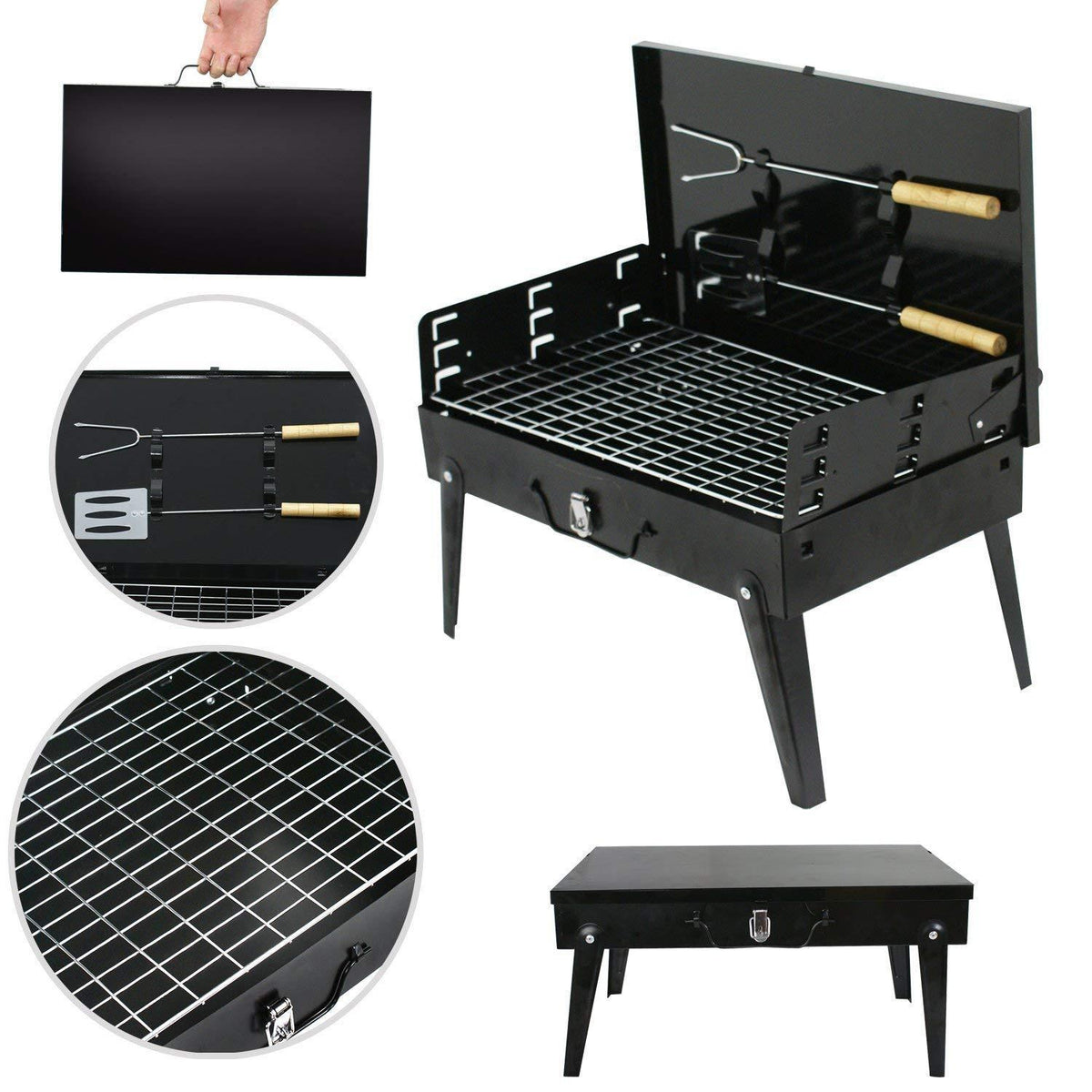 Briefcase Barbecue Grill Toaster