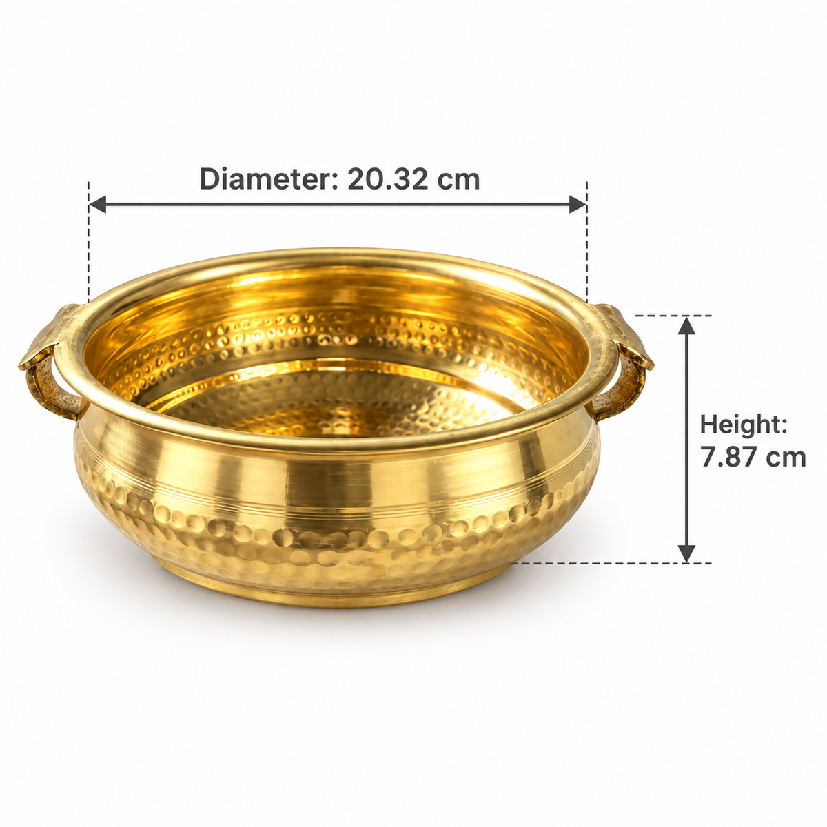 Premium Brass Urli 008 - Traditional Decorative Bowl