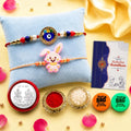 Rakhi Gift Combo for Brother with Magnets Roli Chawal Coin