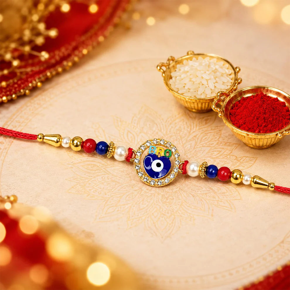 Rakhi Gift Combo for Brother with Magnets Roli Chawal Coin