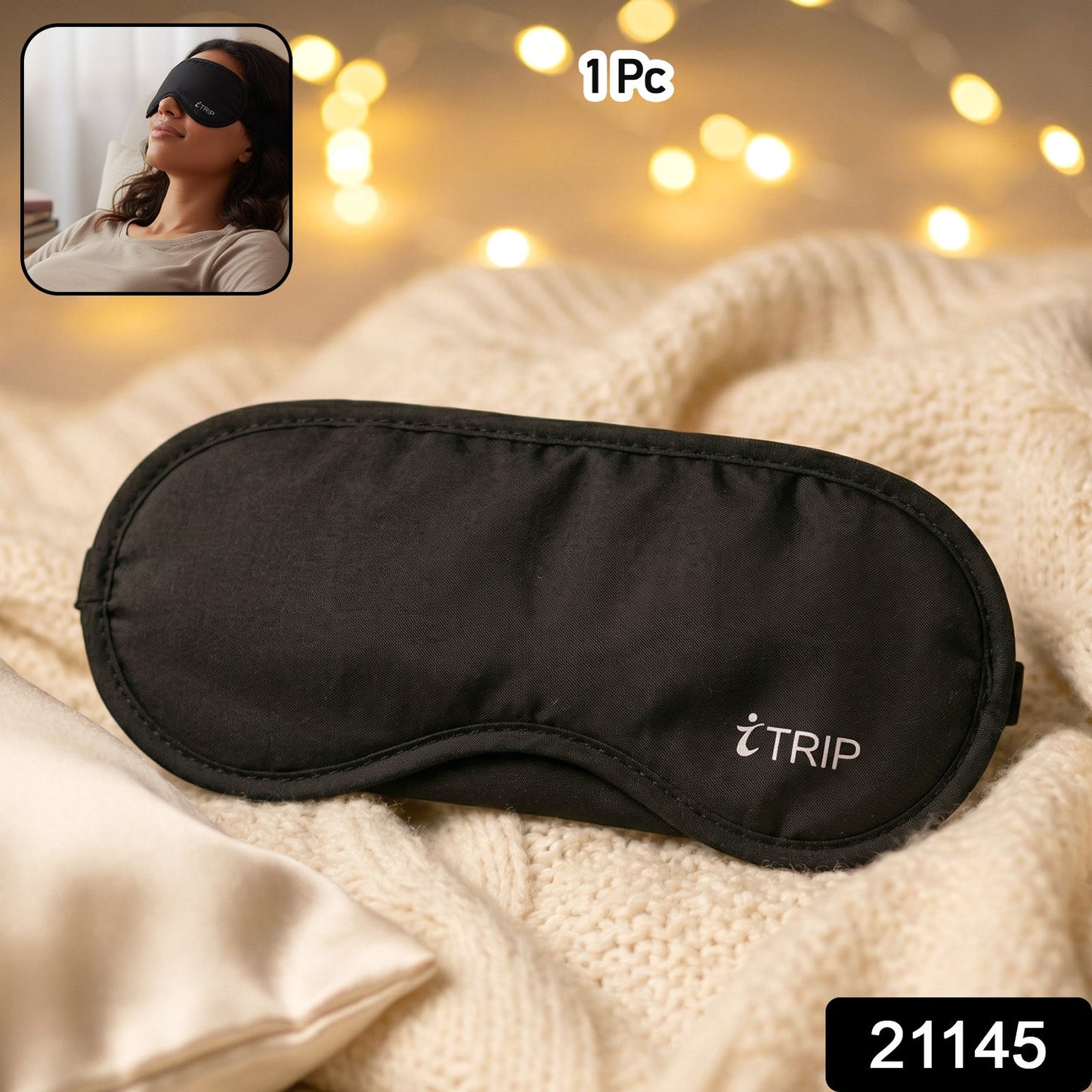 Premium Soft Padded Sleep Eye Mask ( Pack of 2)