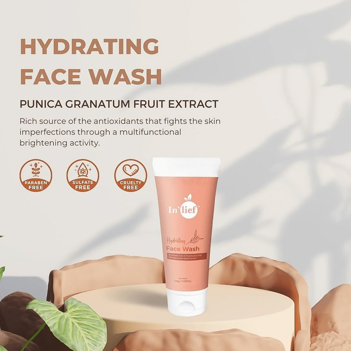 In'lief Deep Hydrating & Refreshing Face Wash (2 Pc / 100 Gm)