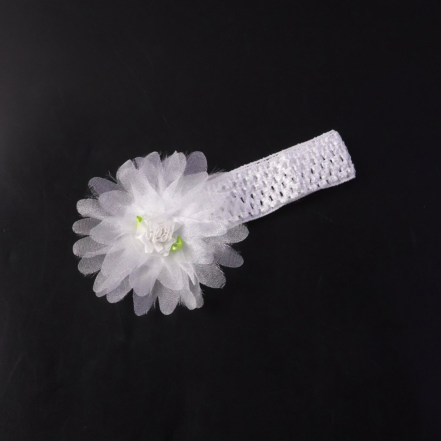 Cute Soft Elastic Floral Baby Headband Stylish Stretchable Hair Band (2 Pc)