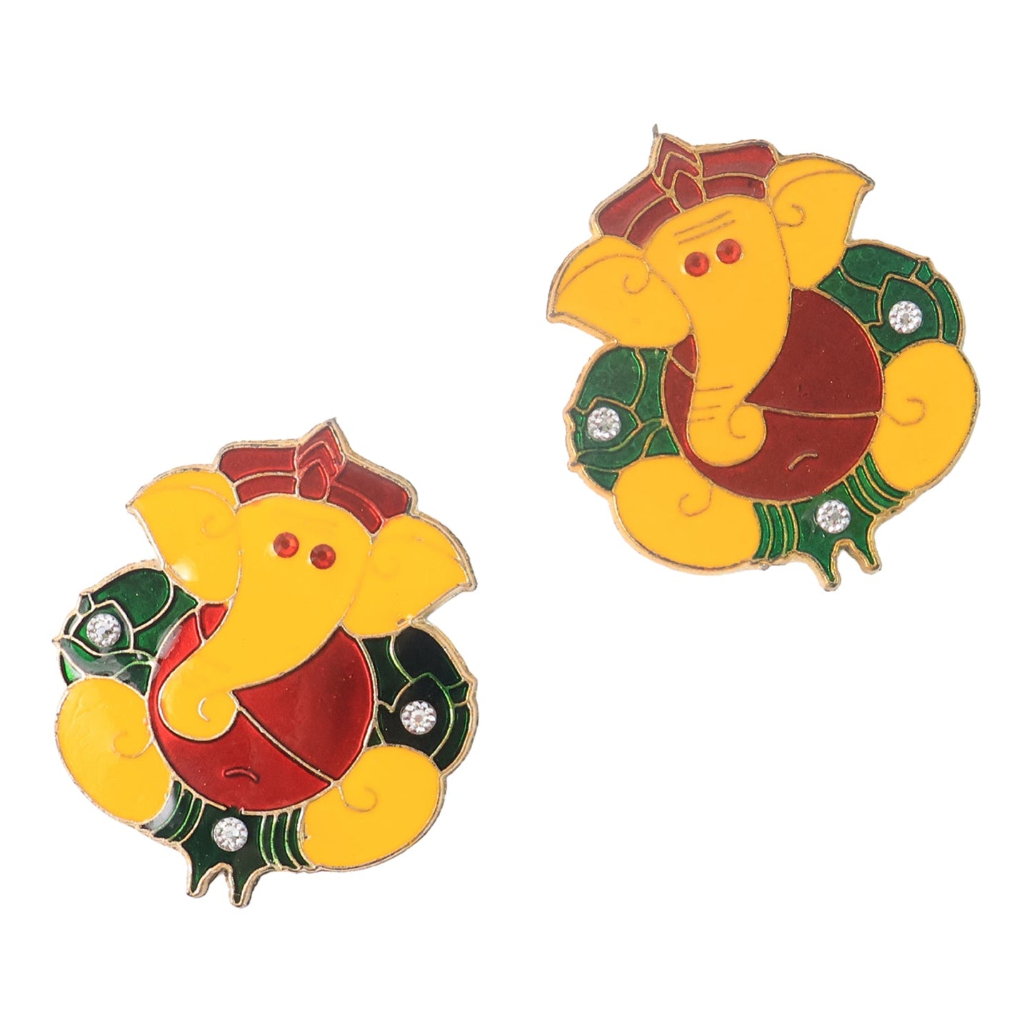Decorative Lord Ganesha Wall Hanging Stickers (4 Pc)