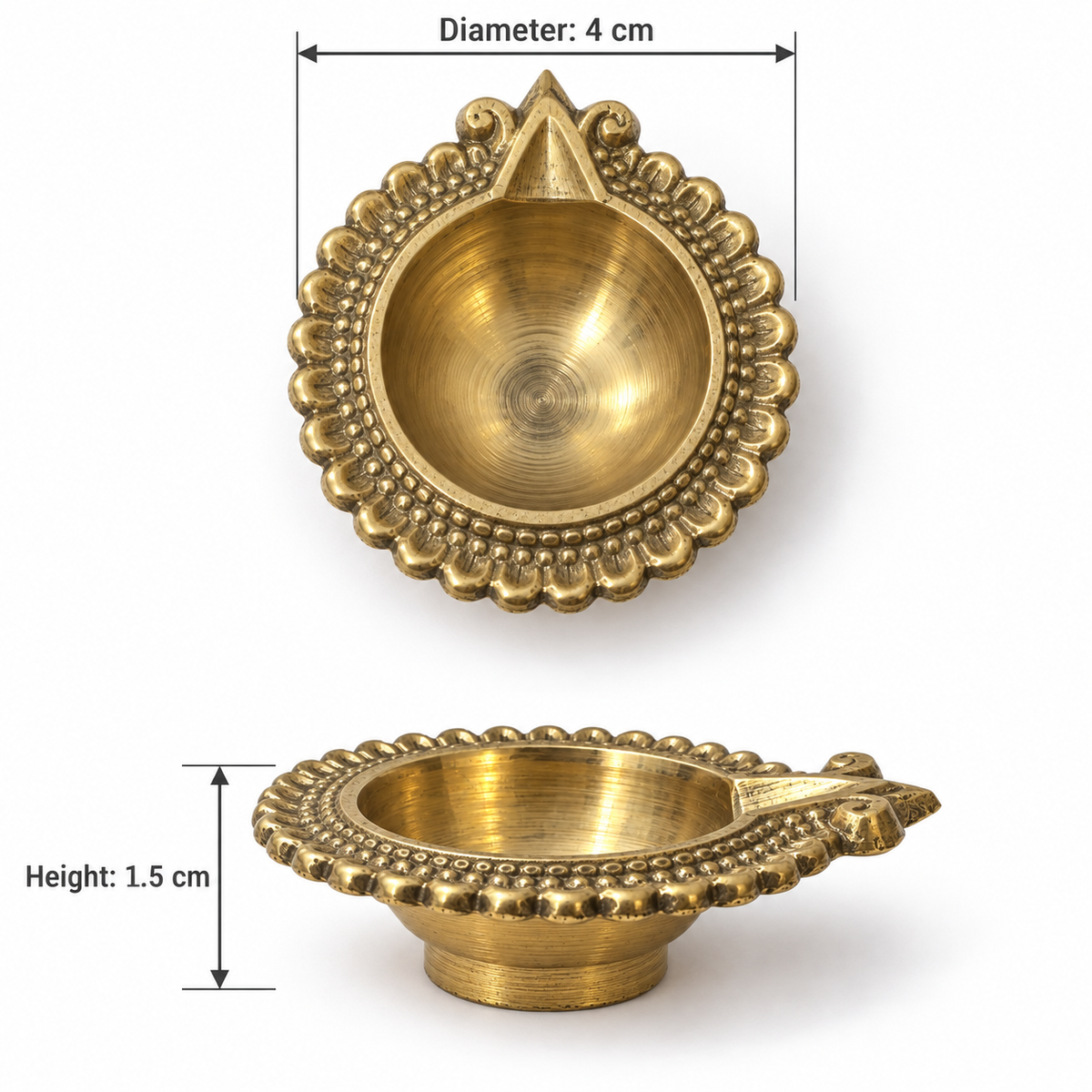 Brass Diya Design 1 (Pack of5)