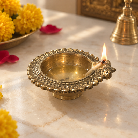Brass Diya Design 1 (Pack of5)
