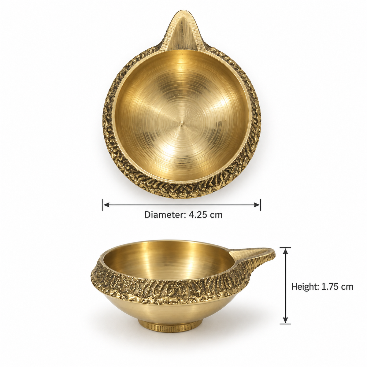 Brass Diya Design 2 (Pack of 5)
