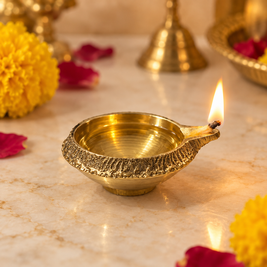 Brass Diya Design 2 (Pack of 5)