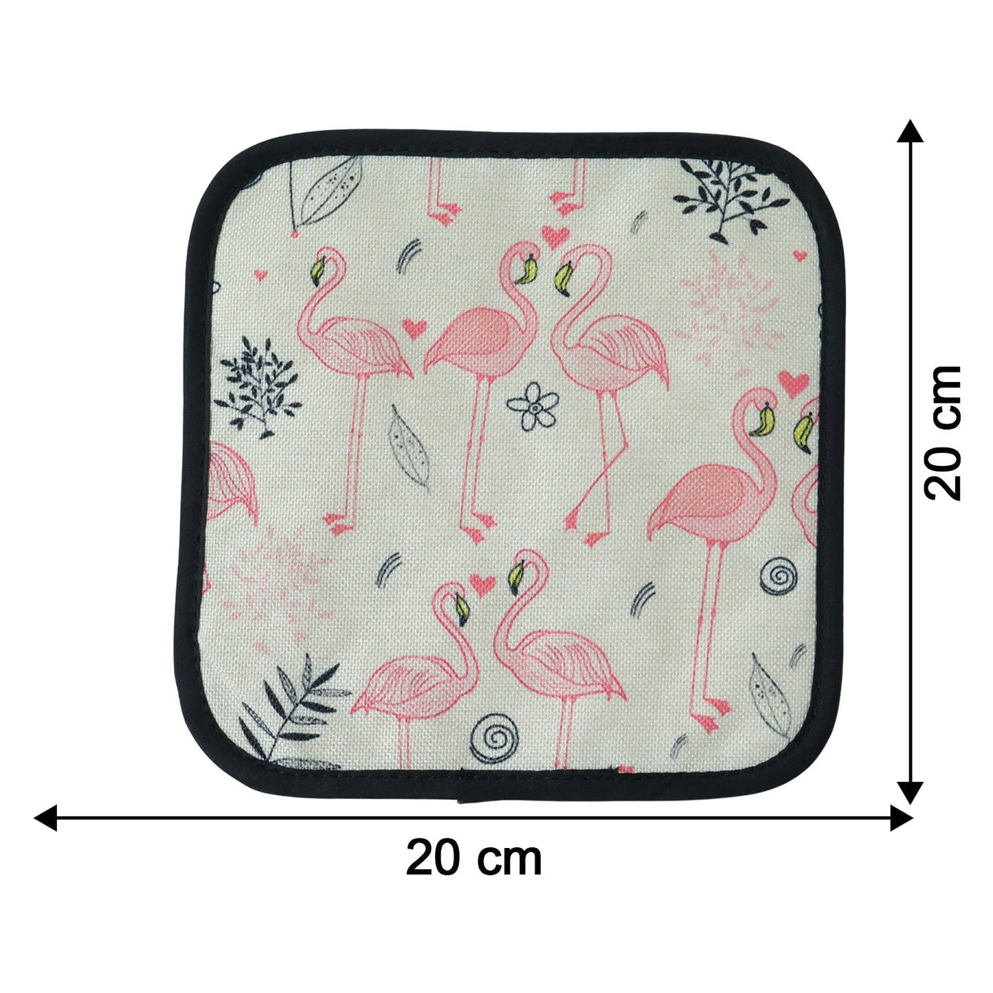 Printed Kitchen Pot Holder Heat Resistant Mat 20x20 Cm |Pack of 2