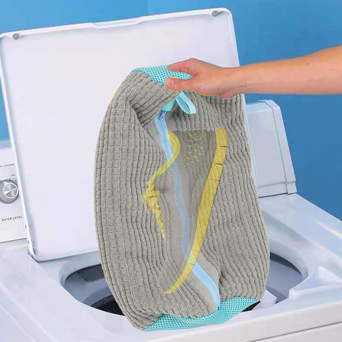 Heavy-Duty Reusable Shoe Washing Bag for Washing Machine (1 Pc) -01