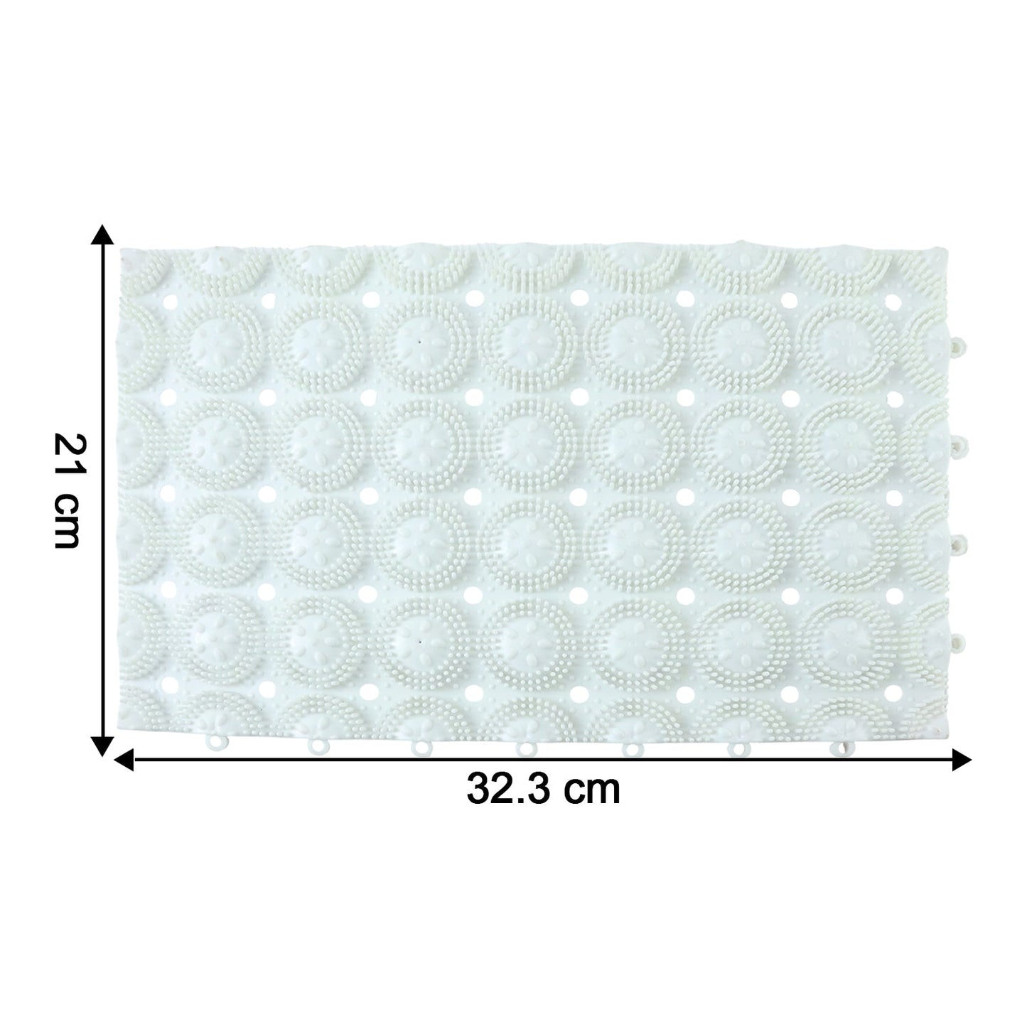 Anti-Slip Bathroom Massage Mat with Suction Cups (33 x 21 cm)