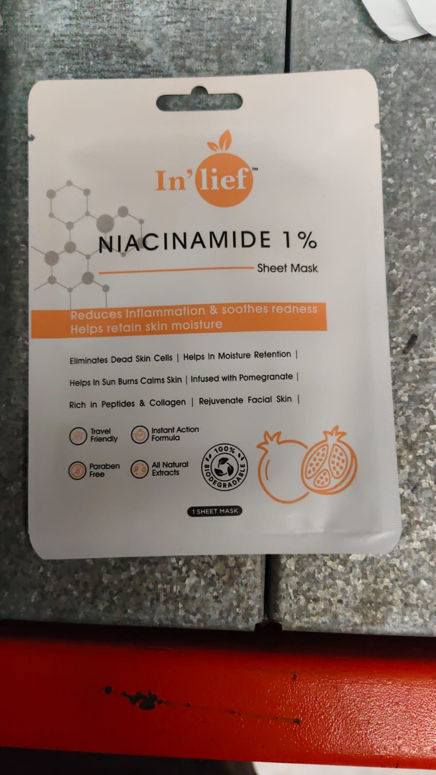 In'life Niacinamide 1% Facial Sheet Mask (Pack of 2)