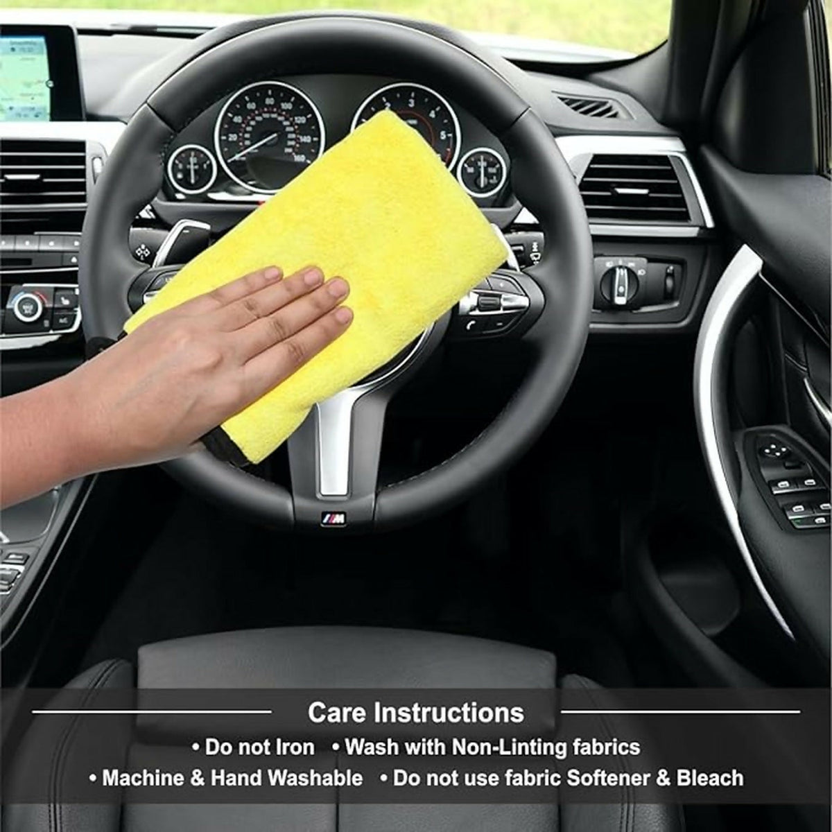 Premium Microfiber Cleaning Cloth, Towel (40x30 cm / 3 Pc)