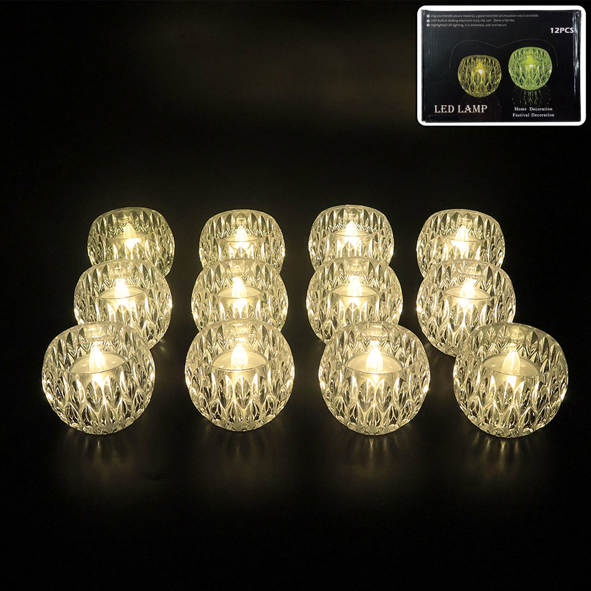 LED Crystal Lamps Set