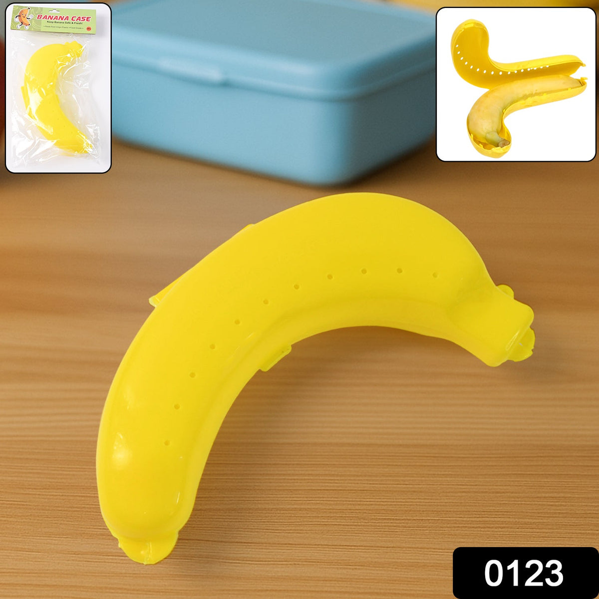 Banana Case Lunch Box Yellow (2 Pc)
