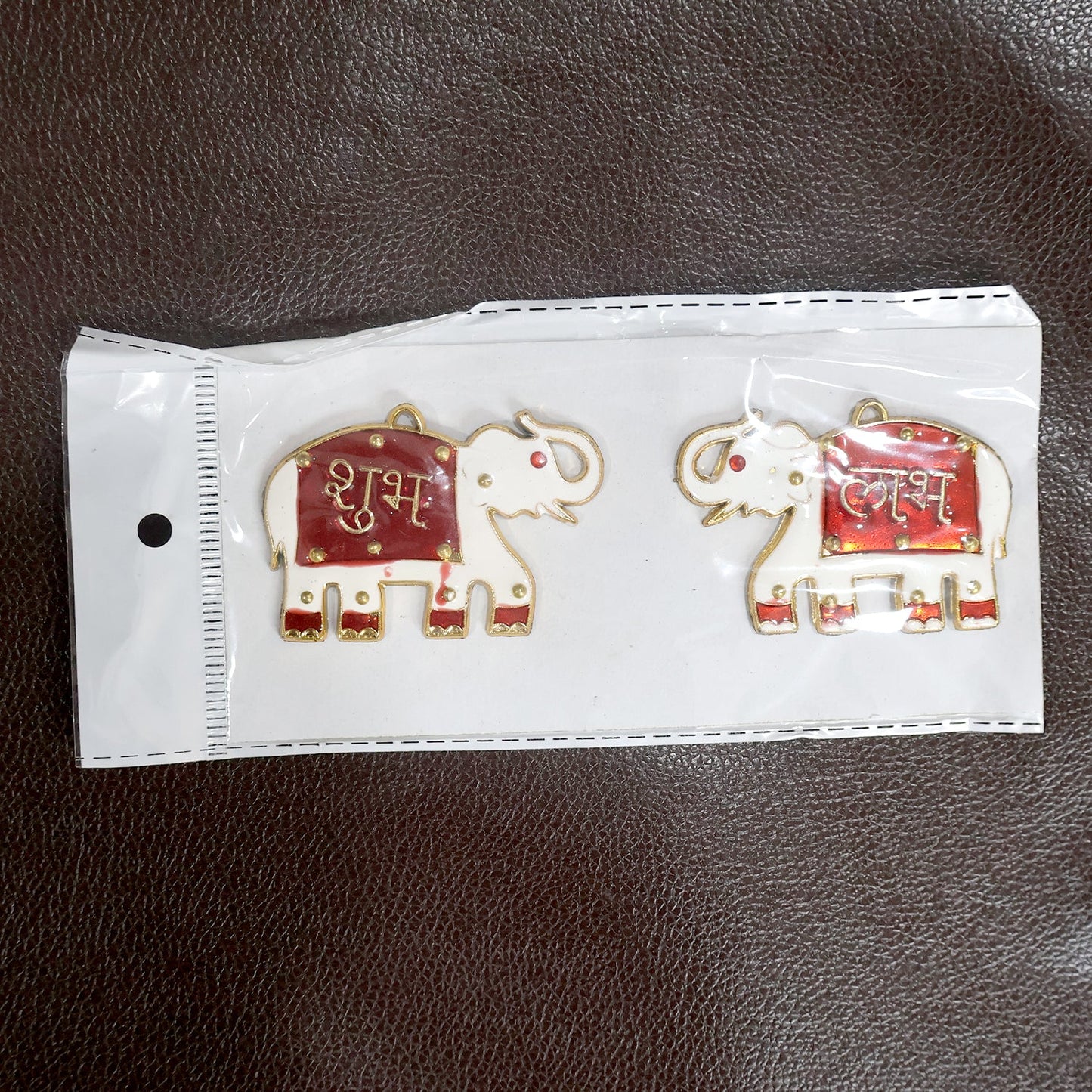 Shubh Labh Elephant Decorative Wall Hangings (4 Pc)